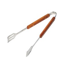 지피니 원목 바베큐 집게, 실버, 1개