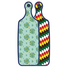 Loem Design 藍色版雙面上菜砧板, 玉色藤蔓玫瑰, 1個