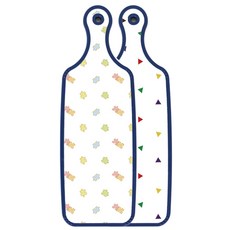 Roem Design Blue Edition 雙面托盤砧板 三角點圖案, 拼圖, 1個