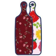 Roem Design 藍色版 雙面上菜砧板 菊花粉紅色, 玫瑰紅色, 1個