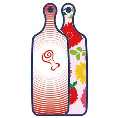 Roem Design 藍色版雙面砧板 菊花粉紅色, 肉品系列紅色, 1個
