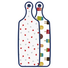 Loem Design Blue Edition 雙面硬質上菜砧板, 多色蘋果, 1個