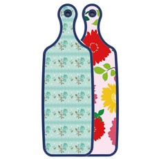 ROEM DESIGN Blue Edition 雙面上菜砧板 菊花粉紅色粉紅色, 玉色玫瑰, 1個