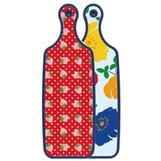 Roem Design Blue Edition 雙面砧板 菊花藍玉色, 紅色草莓, 1個