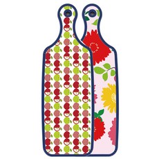 Roem Design 藍色版 雙面託盤砧板 菊花粉紅, 蘋果白, 1個