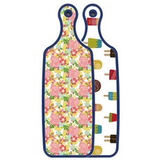 Loem Design Blue Edition 雙面硬質上菜砧板, 粉紅玫瑰藤蔓, 1個