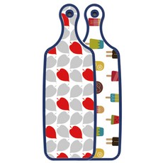 Loem Design Blue Edition 雙面硬質上菜砧板, 紅綠落葉, 1個