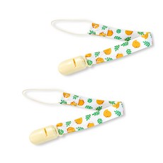 多功能固齒器奶嘴鍊夾, 混色, 2個