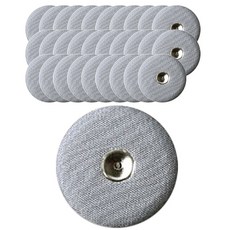 時尚亮點包布按扣 28mm, 灰色, 100個