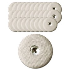 時尚重點 包布四合扣 28mm, 米色, 100個