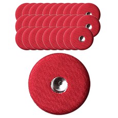 時尚亮點包布按扣 28mm, 紅色, 100個