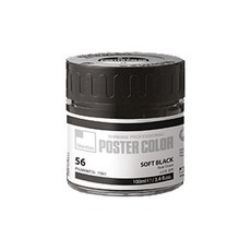 신한화구 전문가용 포스터칼라 black, 100ml, 1색