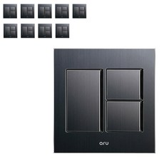 aru 寬三腳開關 黑色, 10片