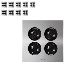 aru 四股植入插座銀, 10片