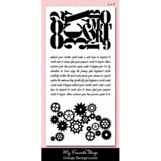 한가람아트타운 클리어 스탬프 Collage Backgrounds, 혼합 색상