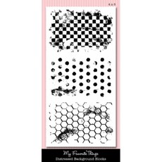 한가람아트타운 클리어 스탬프 Distressed Background Blocks, 1개