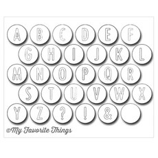 한가람아트타운 다이 북아트재료 Negative Dot Alphabet, 1세트