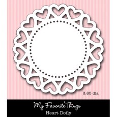 한가람아트타운 다이 북아트재료 Heart Doily, 1개