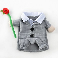 슈퍼식스 반려동물 고백남 재미있는 코스튬, 그레이, 1개