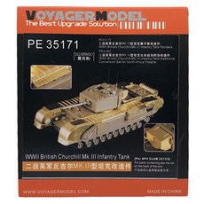 VOYAGERMODEL 1/35 二戰英國丘吉爾 Mk.III 步兵坦克塑料模型貼花, 混色