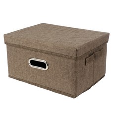 JNC 多功能收納盒小, 金棕色, 小(32 x 24 x 17.5 cm), 1個