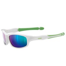 UVEX 스포츠스타일 507 주니어 미러 선글라스, WHITE GREEN, 1개