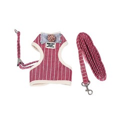 ZEZEPET 花朵緞帶胸背帶 + 牽繩套裝 L, Y499PDRH001, 1套