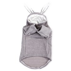 ZEZEPET 兔子連帽羅紋寵物狗針織衫, Y417PDFC206