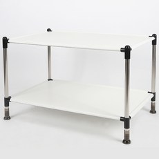 H'haut 2層素色展示架 L2470SS, 黑色