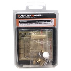VOYAGERMODEL WY0368 1/35 二戰德國 Schwere Platformwagen 型 Ssyms 80 塑料模型貼花, 混色
