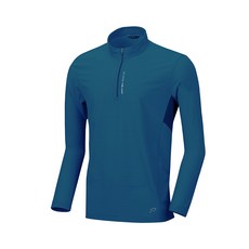 PRO WORLD CUP 男款半拉鍊素色長袖T恤 Q118-3104-1TN