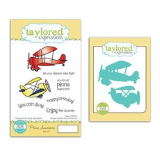 taylored expressions 水晶印章+飛機指印遮蔽模板, 單色