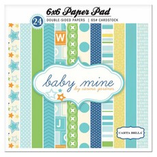 한가람아트타운 baby mine boy 6 x 6 묶음배경지 24p CB-BMB27015, 혼합 색상, 1세트