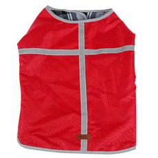 Super Six 寵物保暖防水雙面背心, 紅色