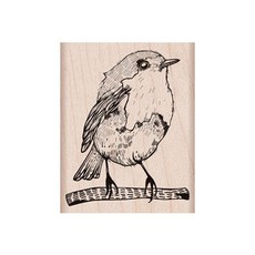 한가람아트타운 우드스탬프 bird, 1개, 혼합 색상