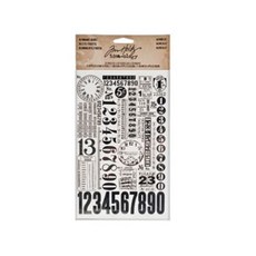한가람아트타운 판박이 러브온 REMNANT RUBS NUMBERS, 혼합 색상, 1세트