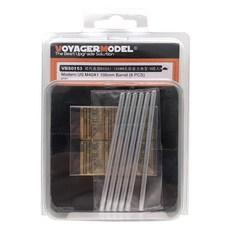 VOYAGERMODEL WY1025 1/35 現代美國 M40A1 106 毫米槍管 6 件塑料模型貼花, 混色