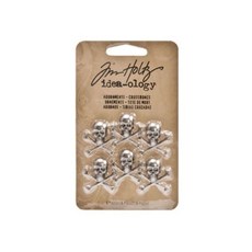 한가람아트타운 북아트 해골장식 TH ADORNMENTS CROSSBONES 6p, 1개