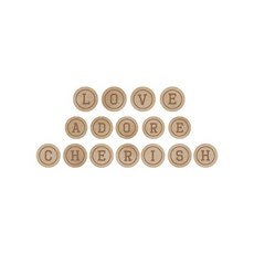 한가람아트타운 우드장식 letter cherish, 혼합 색상, 1세트