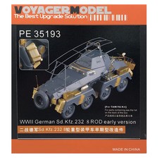 VOYAGERMODEL 1/35 WW2 德國 Sd Kfz 232 8 ROD 早期版塑料模型零件, 混色