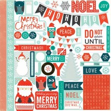 한가람아트타운 dear santa 모양스티커, 혼합 색상, 1개