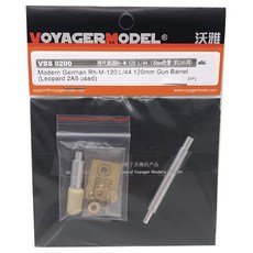 VOYAGERMODEL 1/35 現代德國 Rh-M-120 L/44 120mm 槍管 (Leopard2A5used) 塑料模型貼花貼紙, 混色