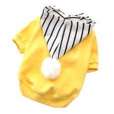 Super Six 寵物毛球連帽大學T, 黃色