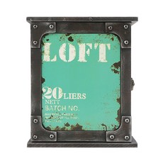 JNC 鑰匙盒 Euro 6 戒指薄荷 + 姓名牌鑰匙扣 6p + 牆上別針 2p, 1套