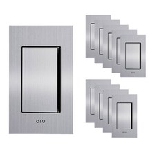 Aru 寬開關 1 間距 1 路銀, 10片