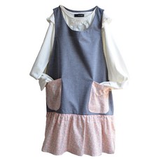 semoms 幼兒園老師圍裙 花朵荷葉邊, 混合顏色, 1個