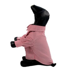 Harashikokuki 寵物狗簡約條紋襯衫, 粉紅色