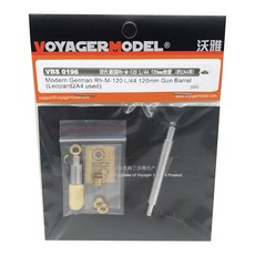 VOYAGERMODEL WY1050 1/35 現代德國 Rh-M-120 L/44 120mm 槍管 Leopard2A4used 塑料模型貼花, 混色