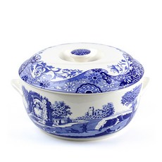 Spode 義大利圓蓋深盤 藍色, 混色, 1個