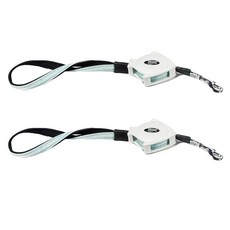 아리코 반려동물 더블조절 자동줄 2p, 화이트